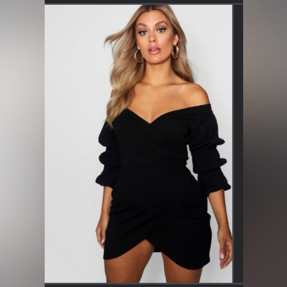 Bodycon of the shoulder dress